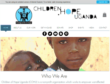 Tablet Screenshot of childrenofhopeuganda.org